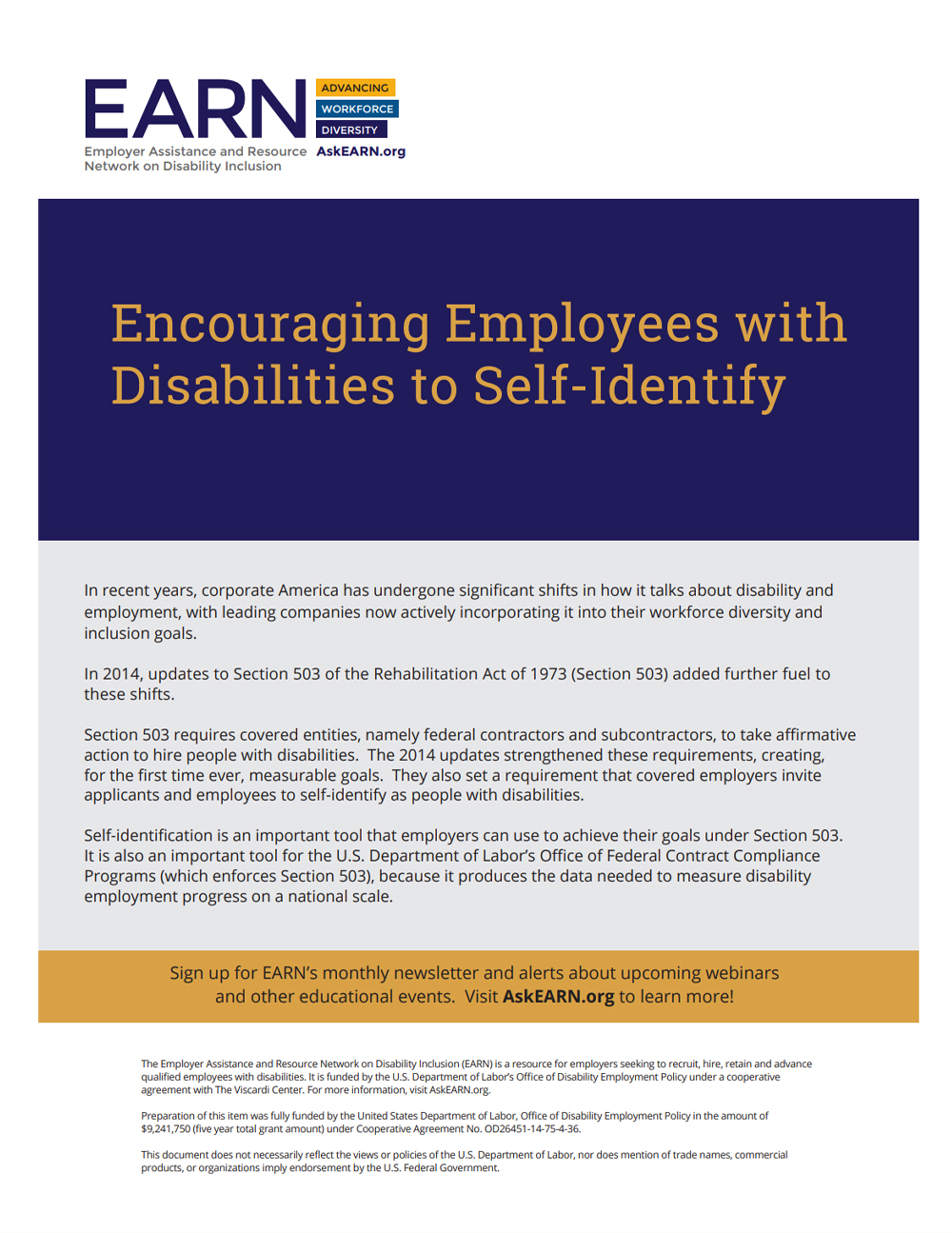 Encouraging Employees with Disabilities to Self-Identify